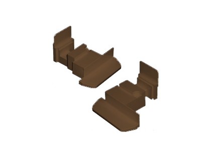 Krytka štulpu penta; hnědá